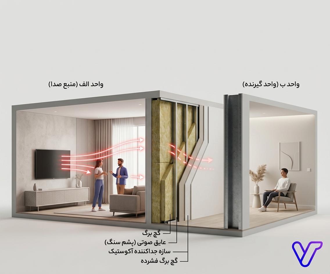 معرفی انتقال صدا از دیوار