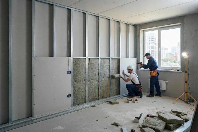 عایق صوتی دیوار چاه آسانسور